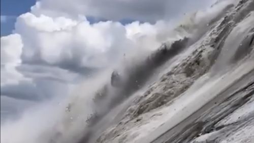 Video distacco dalla marmolada 3 luglio 2022 - carlo budel facebook