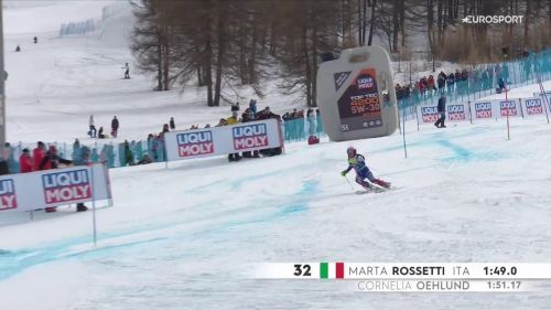 La 2ᵅ manche di rossetti nello slalom di sestriere, la migliore azzurra