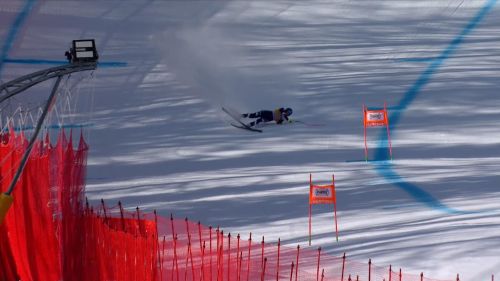 Lindsey vonn, caduta in prova a cortina ma senza conseguenze, il video