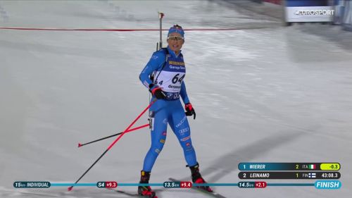 Apoteosi dorothea wierer! trionfa nella 15 km con una super rimonta, il video del finale clamoroso a oestersund