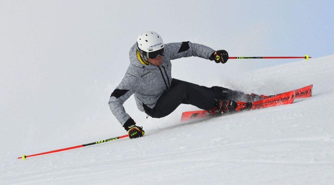 Stefano Belingheri al test di Atomic Redster S9 (2018)
