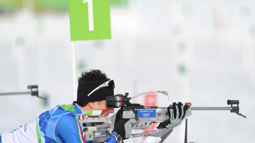 atleta azzurro biathlon