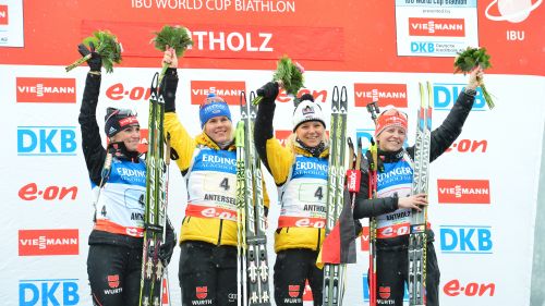 La Germania trionfa nella staffetta femminile di Anterselva