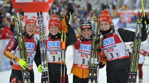 La Germania trionfa nella staffetta femminile di Le Grand Bornand