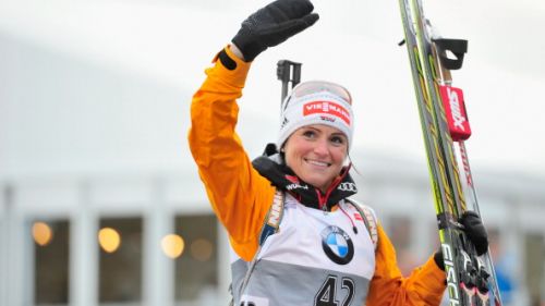 Andrea Henkel diventa la donna più vincente di sempre ad Anterselva