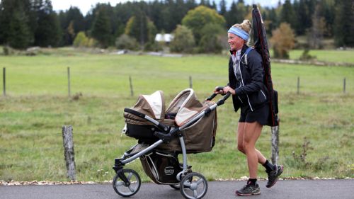 Marie Dorin Habert è tornata ad allenarsi 15 giorni dopo il parto!