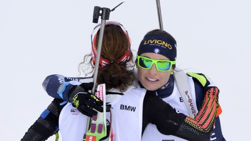 Wierer: 'Prima della sprint non ho dormito'. Dahlmeier: 'Il Re di Norvegia? Molto rilassante!'