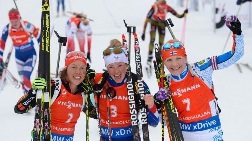Marie Dorin Habert è la regina dei Mondiali di Oslo. Sua anche la mass start, per un totale di 6 medaglie!