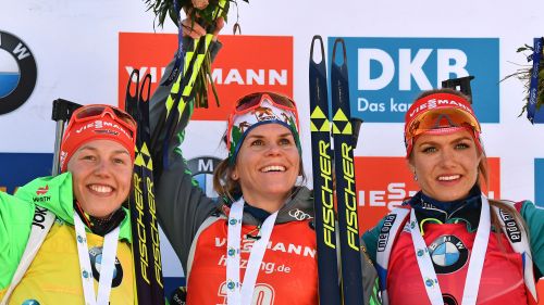 Nadine Horchler: 'Il segreto è stato scendere in pista rilassata'; Dahlmeier: 'Per me Nadine è un punto di riferimento'