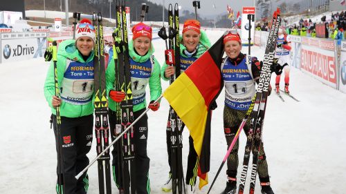 La Germania vince anche senza Dahlmeier (e Hinz). Cinque su cinque nelle staffette femminili!