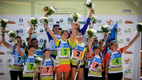 La Russia vince la palpitante staffetta mista dei Mondiali di skiroll biathlon. Fra gli junior oro all'Ucraina