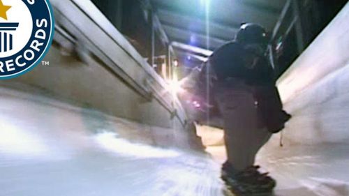 Fastest snowboard on a bobsleigh run - classics