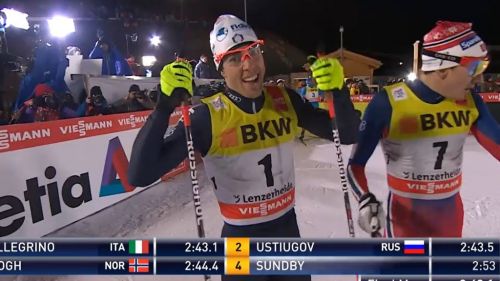 Federico pellegrino wins sprint [f] - tds 2016 - stage 1 - lenzerheide