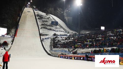 Skibergsteiger- aufstieg schanze bischofshofen 6 1 2019 skimo austria