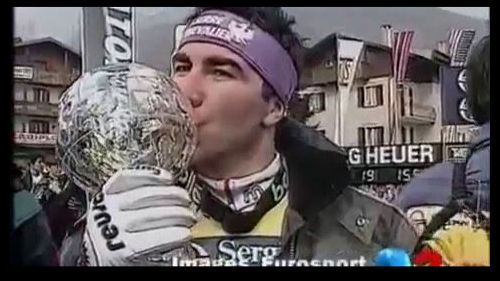 Luc alphand strappa a ghedina la coppa del mondo di discesa 1995