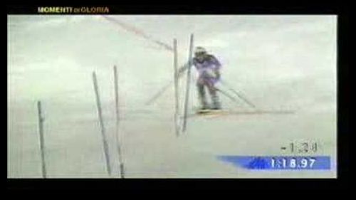 Deborah compagnoni vince lo slalom mondiale a sestriere 1997