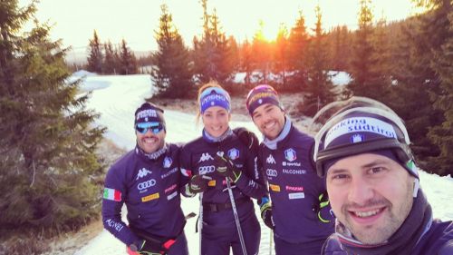 Azzurri al gran lavoro a Sjusjoen: poco più di tre settimane all'esordio e si festeggiano i 30 anni di Dominik Windisch