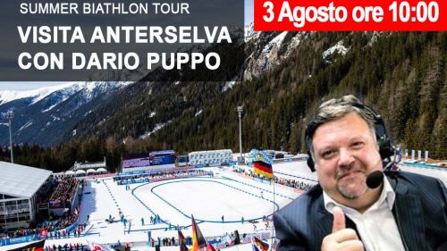'Biathlon Summer Tour', una visita guidata speciale con Dario Puppo nel tempio di Anterselva
