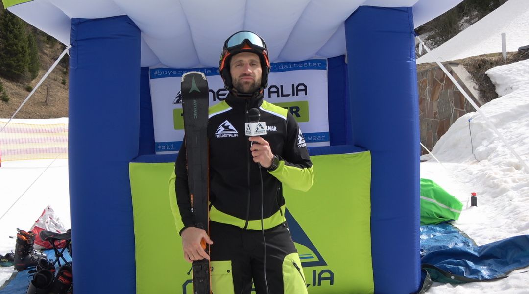 Gianluca Branciaroli al test di Atomic Redster Q7 Revoshock C (2026)