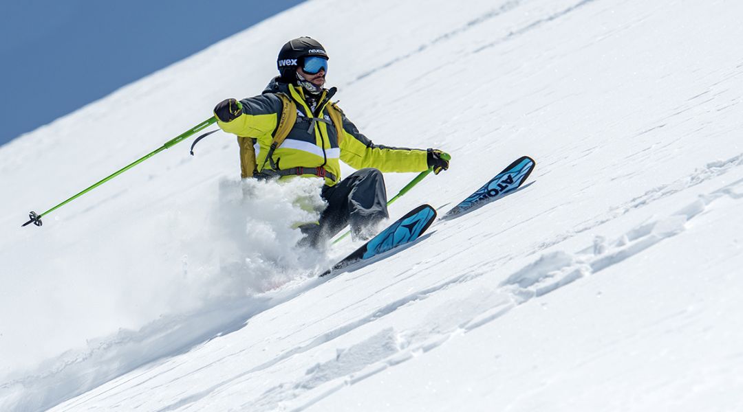 Nicola Sertorelli al test di Atomic Bent Chetler 100 (2022)