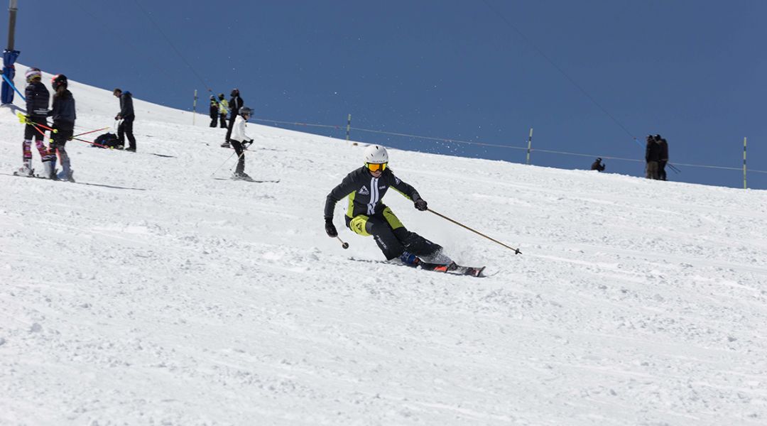 Isabel Anghilante al test di Nordica Dobermann Spitfire 76 Pro (2023)