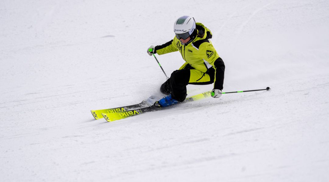 Isabel Anghilante al test di Volkl Racetiger SC (2026)