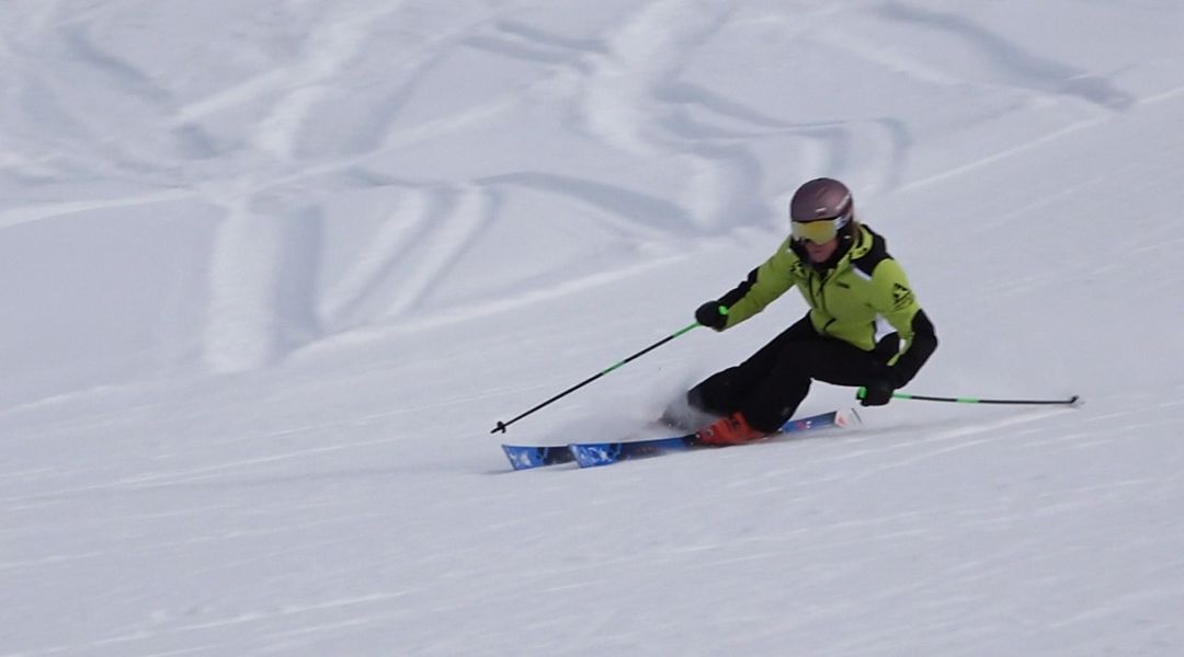 Valeria Poncet al test di Dynastar Speed Omeglass Master SL R22 (2025)