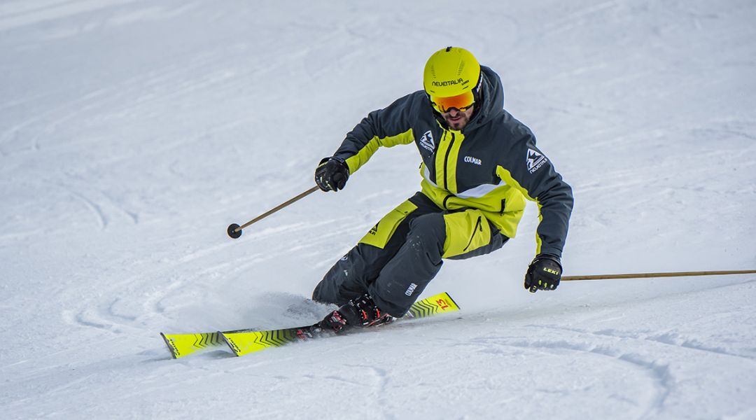 Giordano Magri al test di Volkl Racetiger SL (2023)
