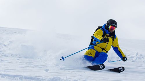 Nicola Sertorelli al test di Volkl Kanjo (2019)