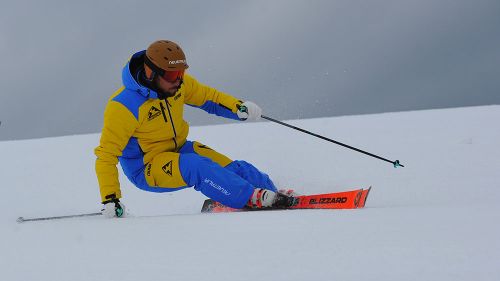 Max Novena al test di Blizzard Firebird SRC WC Piston (2019)