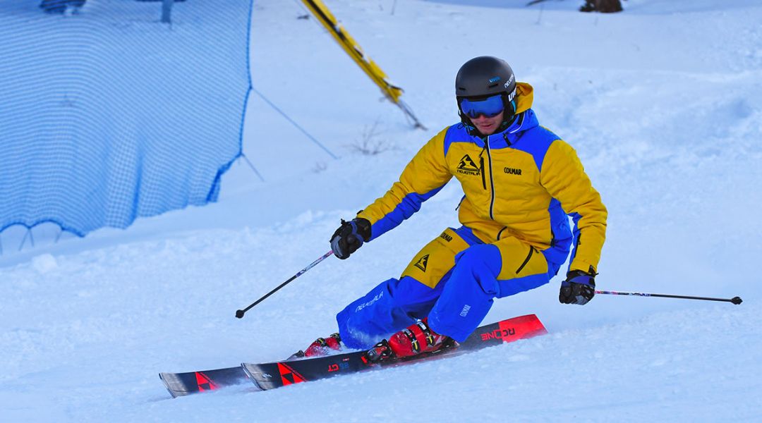 Francesco Tavella al test di Fischer Rc One 86 GT Multiflex (2020)