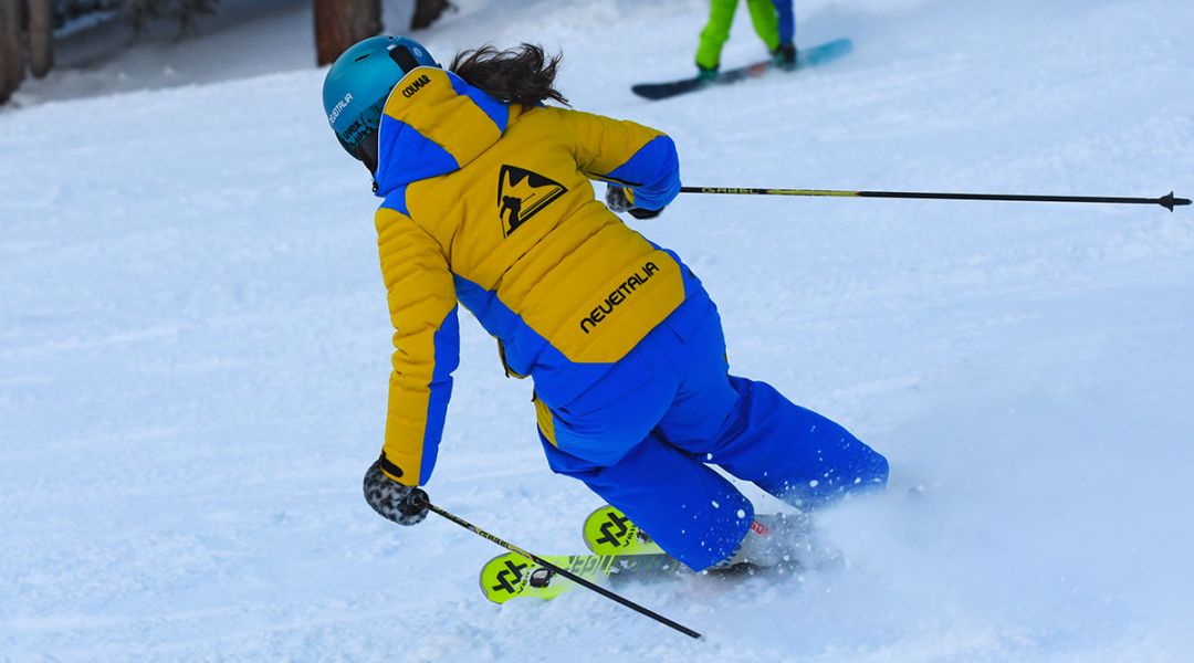 Francesca Rudisi al test di Volkl Racetiger SC Yellow (2020)