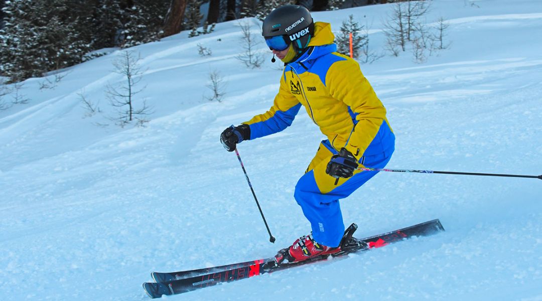 Francesco Tavella al test di Rossignol React 8 Titanal (2020)